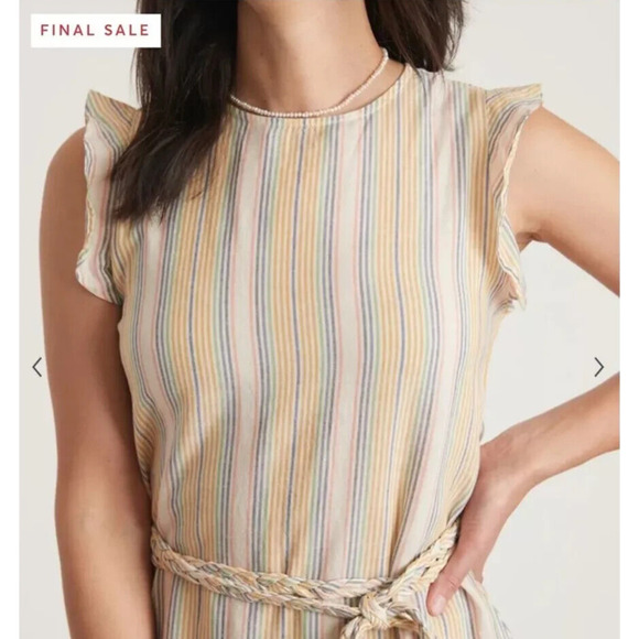 NWT Marine Women's Layer Laney Tiered Mini Dress in Beachy Stripe Size Small - Picture 4 of 13